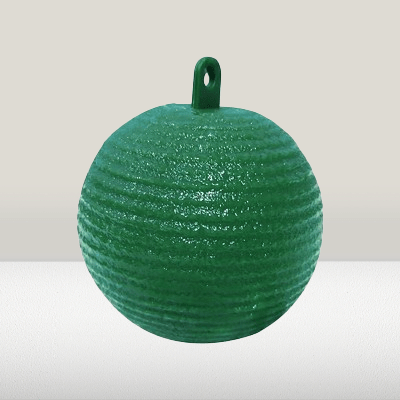 Piège anti mouches - AltoMouche - boule verte autocollante 10x10x10 cm