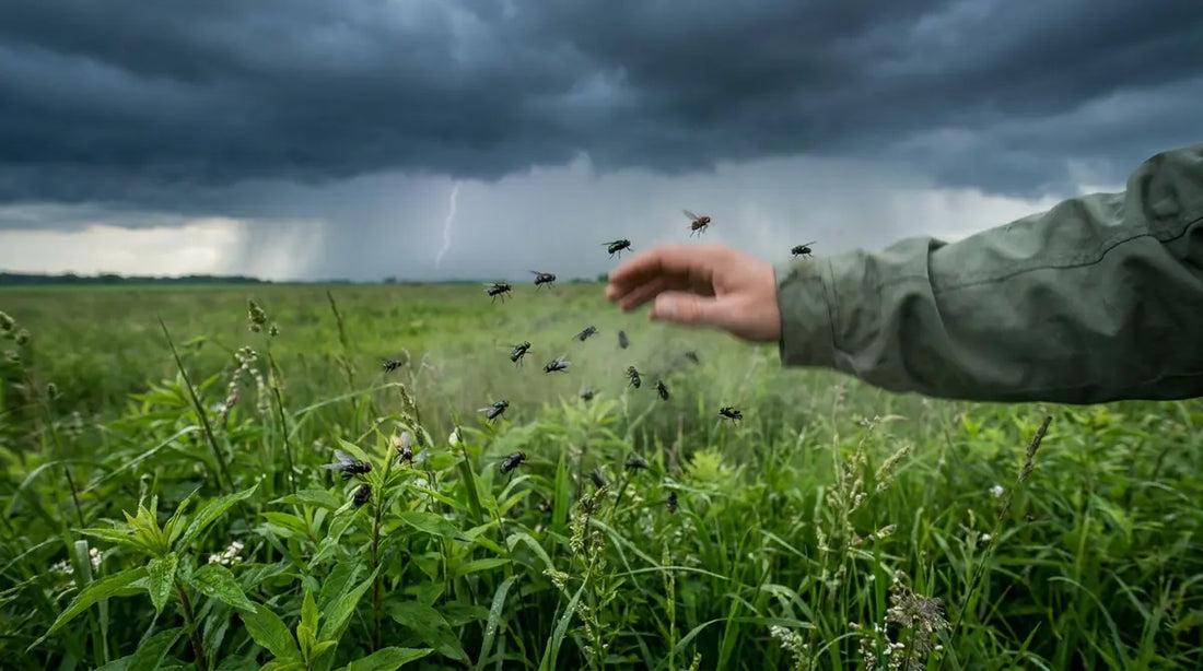 Pourquoi les mouches piquent par temps orageux ?