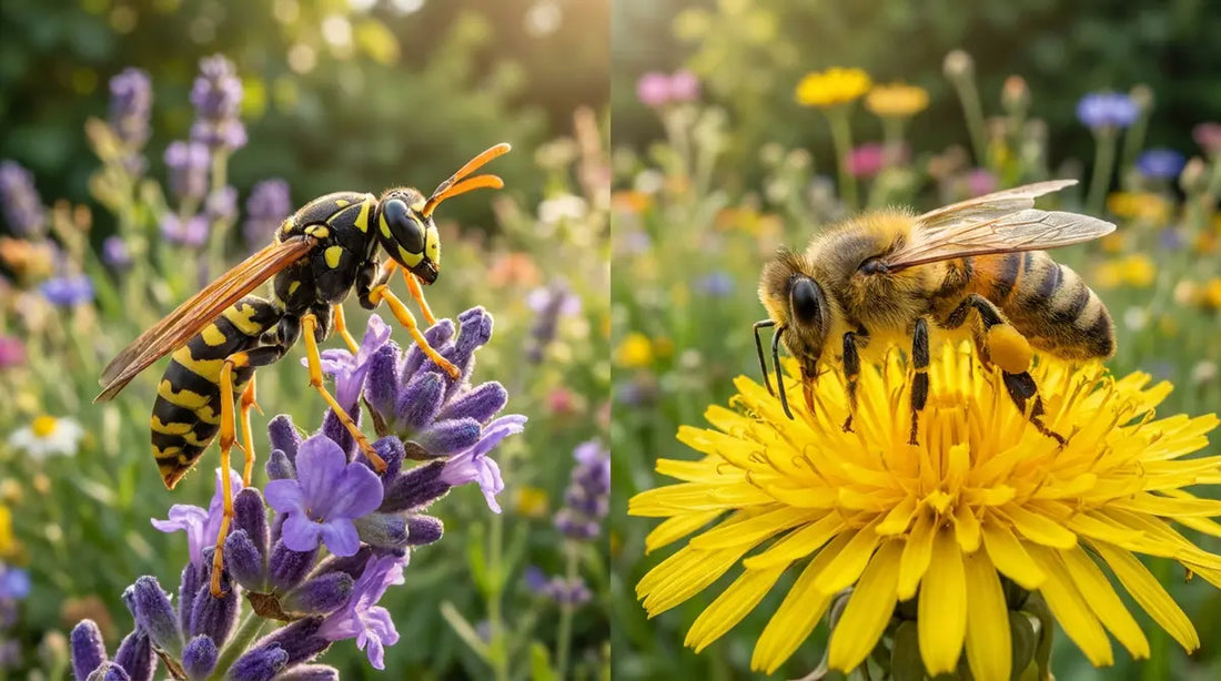 Quelle est la différence entre une guêpe et une abeille ?