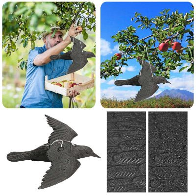 épouvantail pour oiseaux​ - AltoPiaf - Corbeau - protégez votre jardin