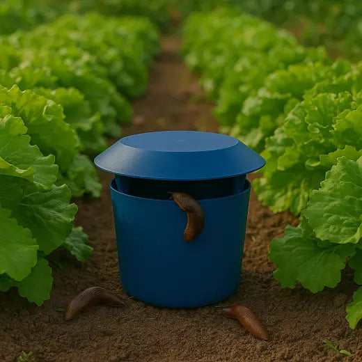 Piège à Limace bleu et rond salades