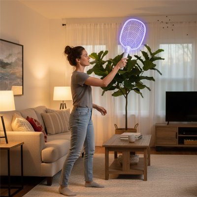 Raquette anti moustique​ lumineuse