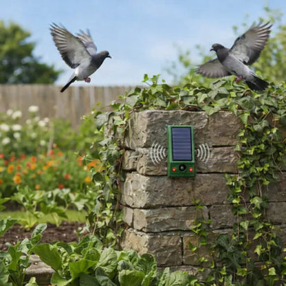 Répulsif à oiseaux - AltoPiaf™ Solaire à Ultrasons et à Led