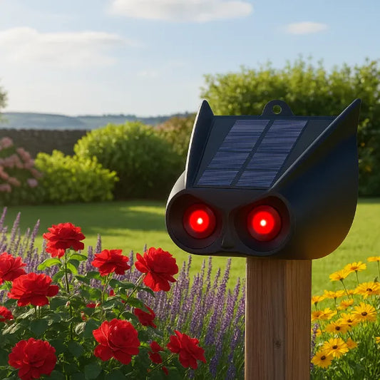 Répulsif à oiseaux solaire à leds lumineuses dissuasif