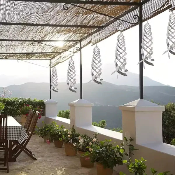 REPULSIF OISEAUX SPIRALE REFLECHISSANTE TERRASSE