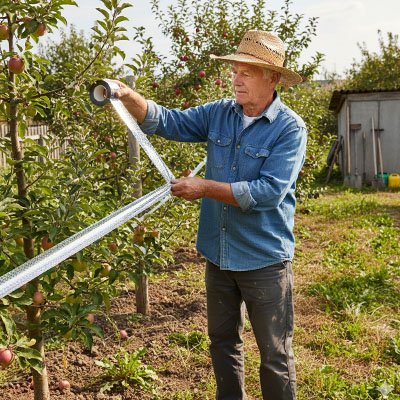 REPULSIF OISEAUX​ RUBAN POUR VERGERS ET ARBRES FRUITIERS